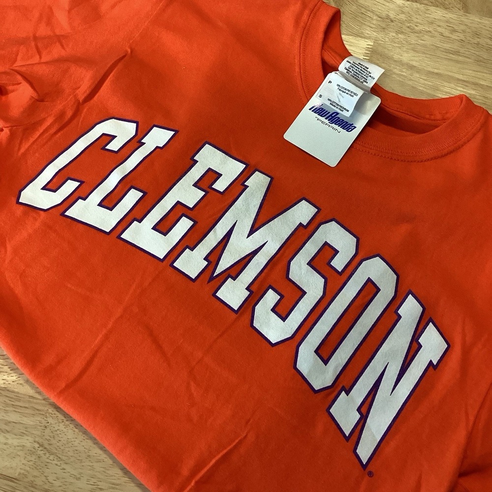 Men's Gildan Clemson University Tigers‎ Short Sleeved Tee Orange Small